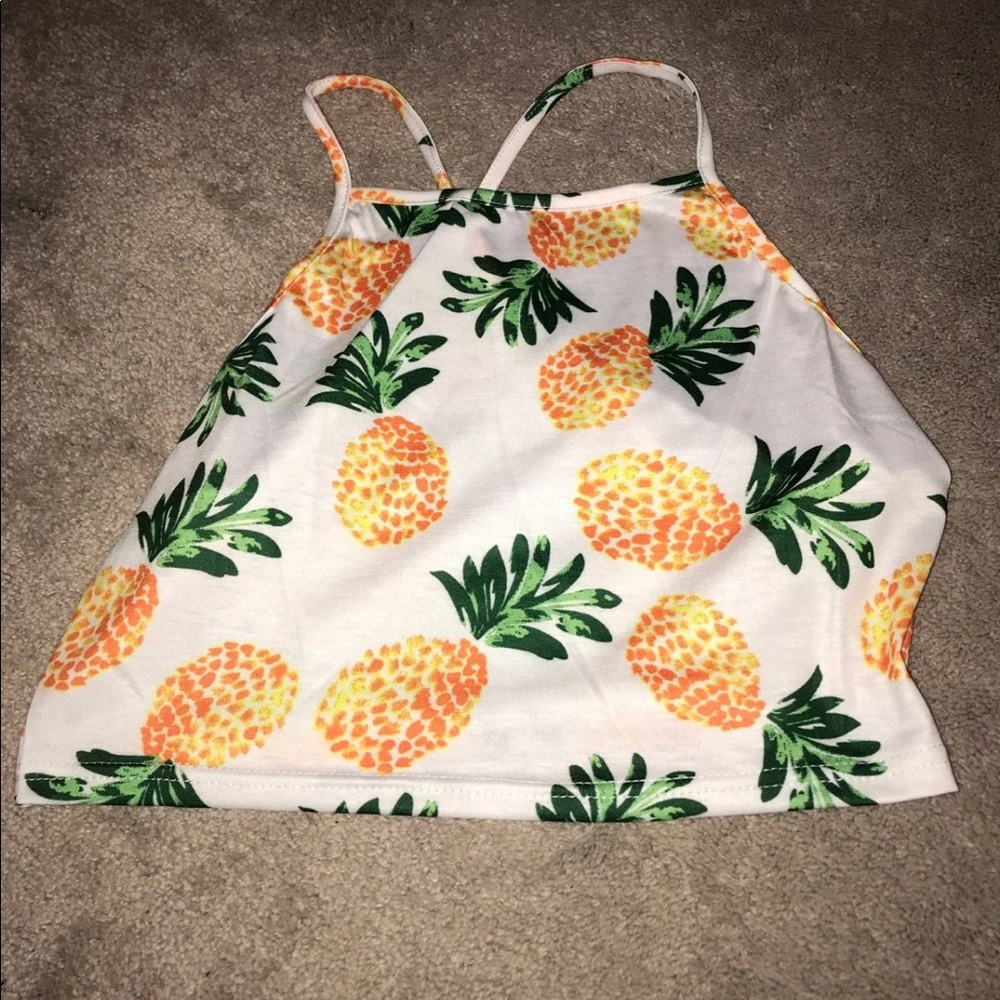 pineapple halter top